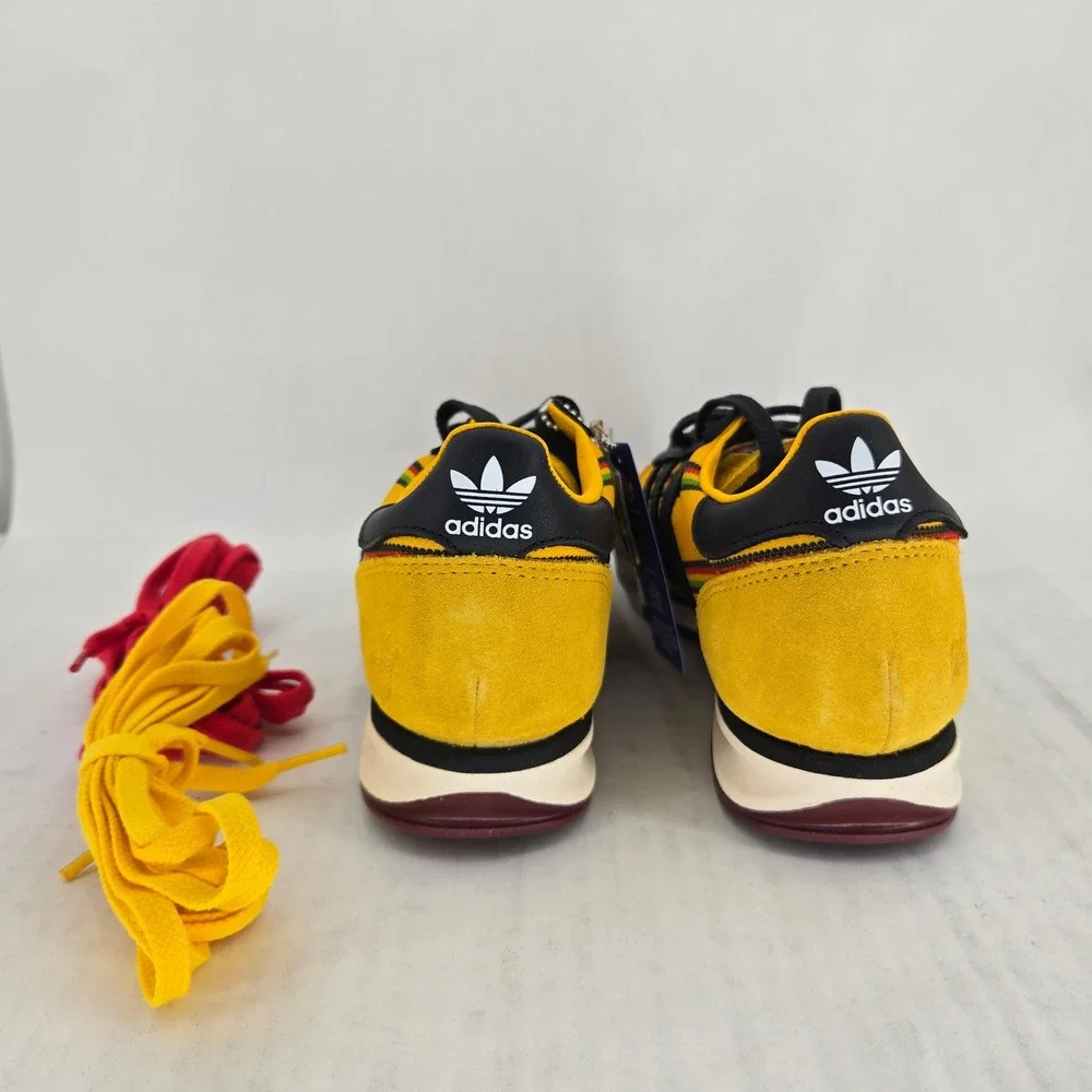Adidas SL 72 RS JFF Bob Marley Jamaica Yellow Black Sneakers KI8575 Mens 5 NEW